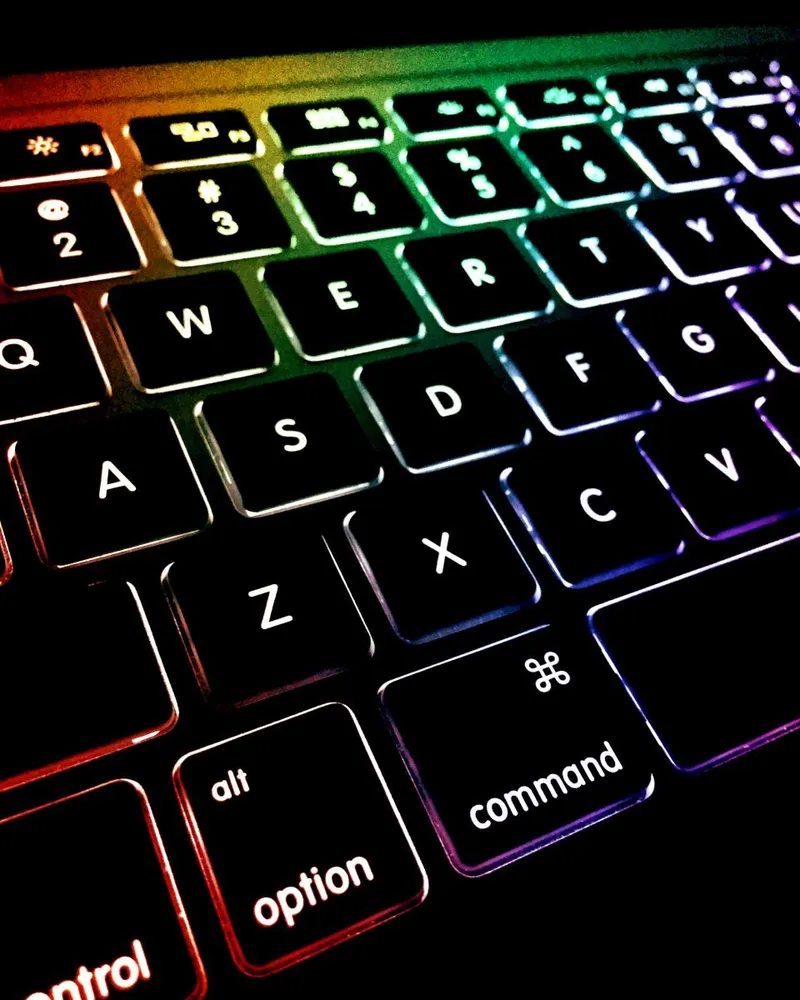 Beleuchtete Tastatur